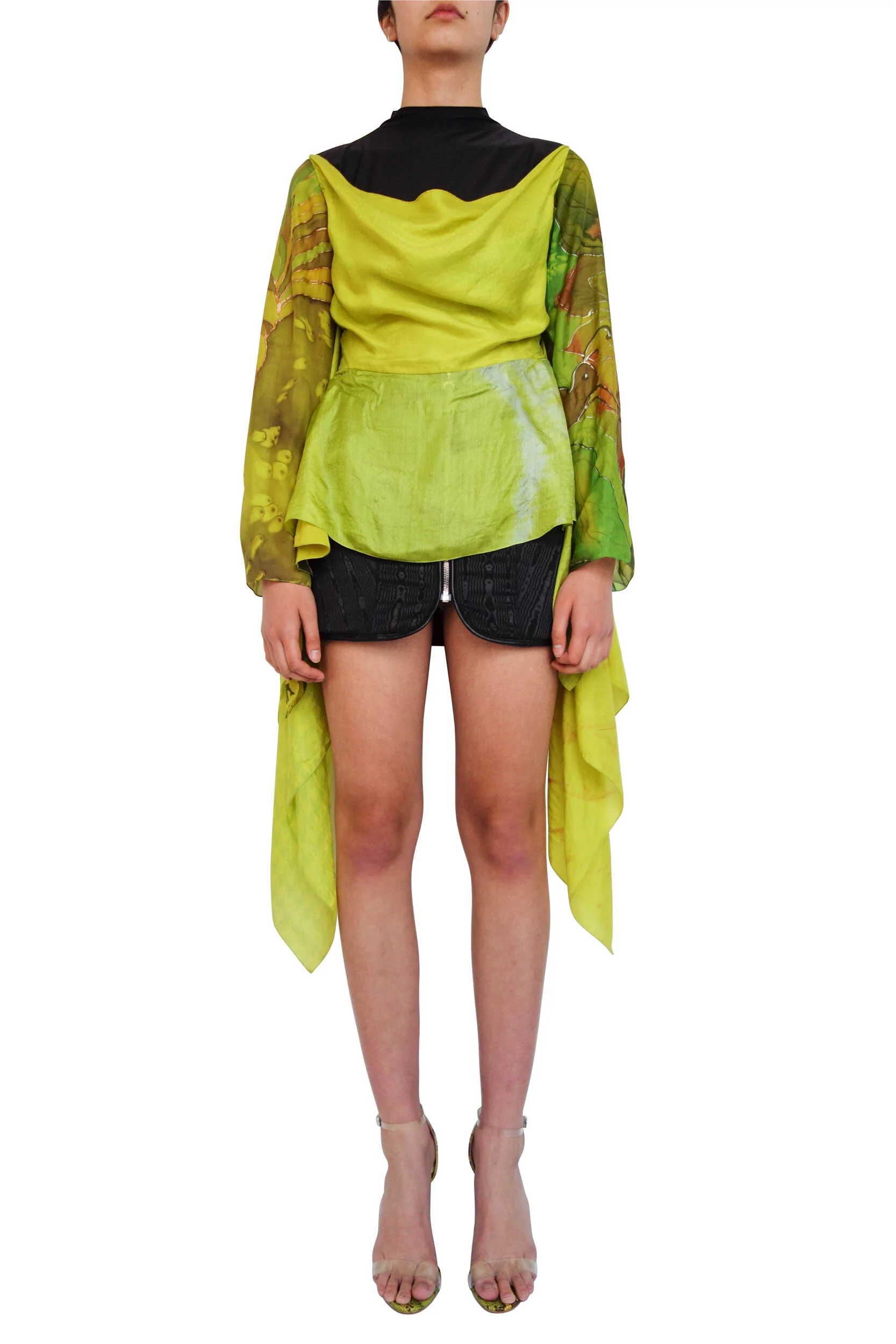 MARINE SERRE Regenerated Scarves Hybrid Top