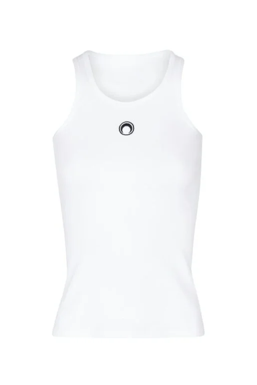 MARINE SERRE Cotton Tank Top