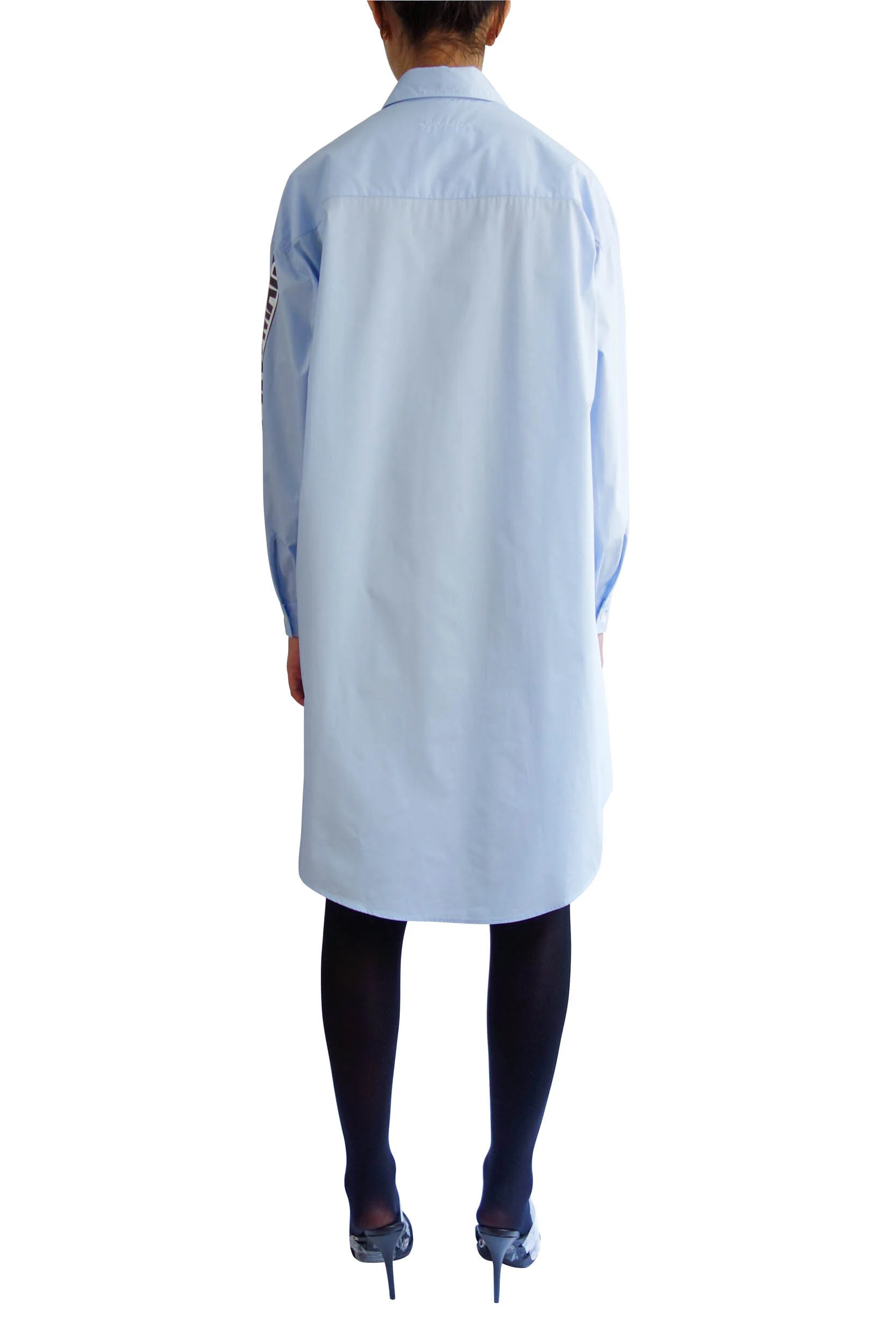 MM6 MAISON MARGIELA Blue Oversized Shirt Dress