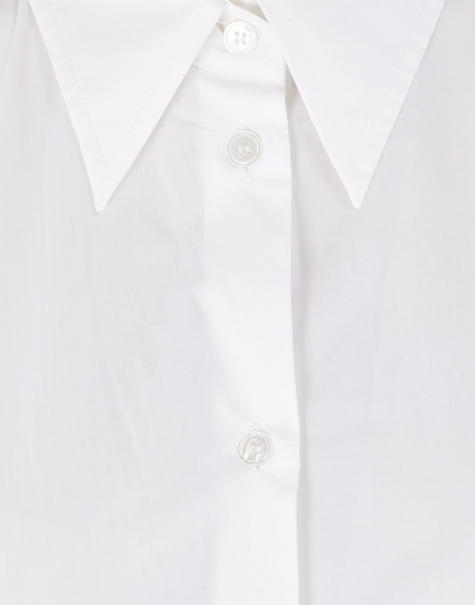 MM6 MAISON MARGIELA White Cotton Shirt Bodysuit — SLOW WAVES