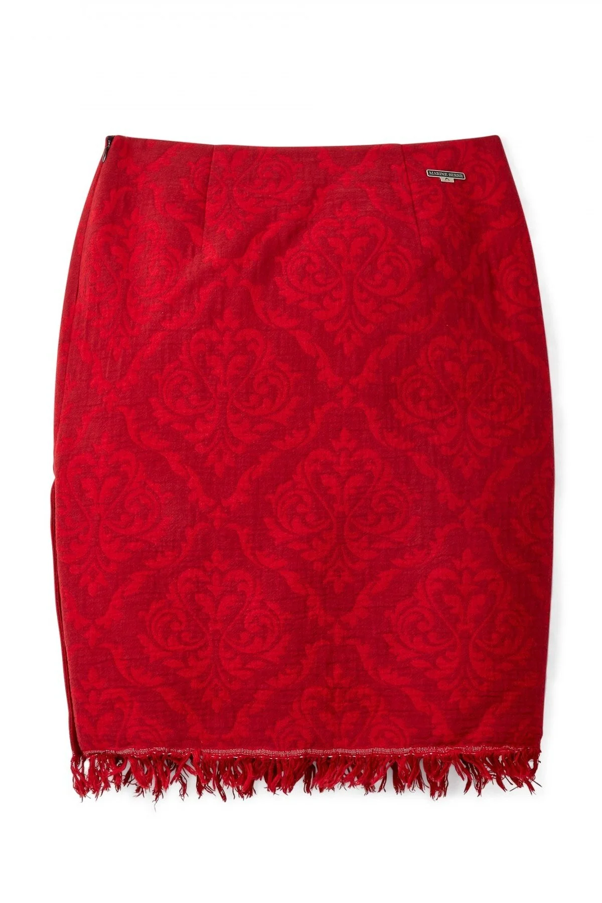 ワンピース MARINE SERRE Women Mid Skirts WDR302BCWOV0060 RD10 RED MARINE_SERRE_11000000326650_08