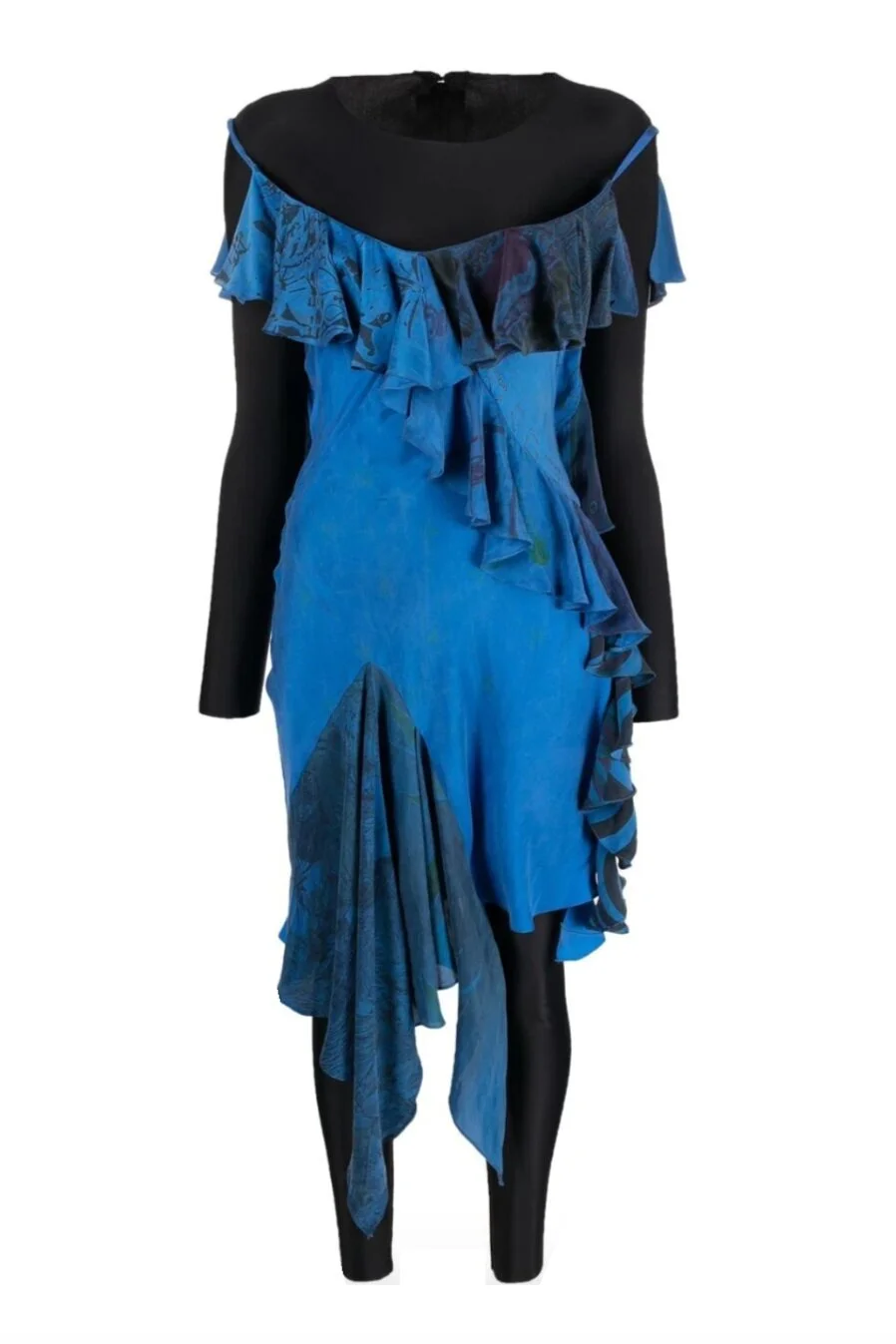 MARINE SERRE Aquanaut Silk Scarves Dress