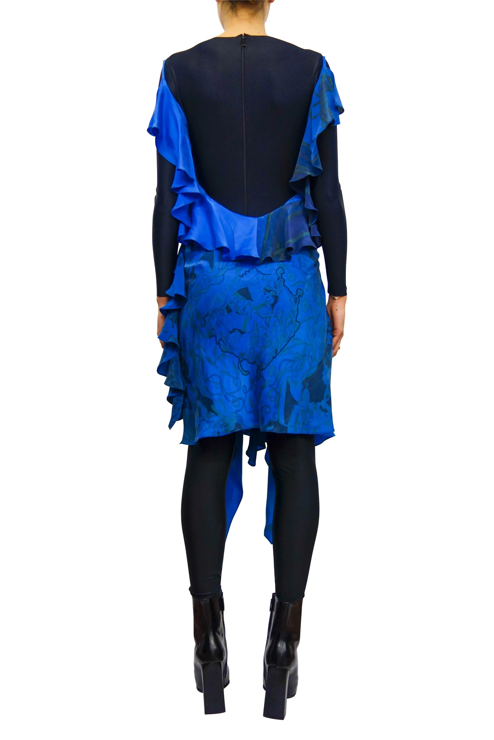 MARINE SERRE Aquanaut Silk Scarves Dress