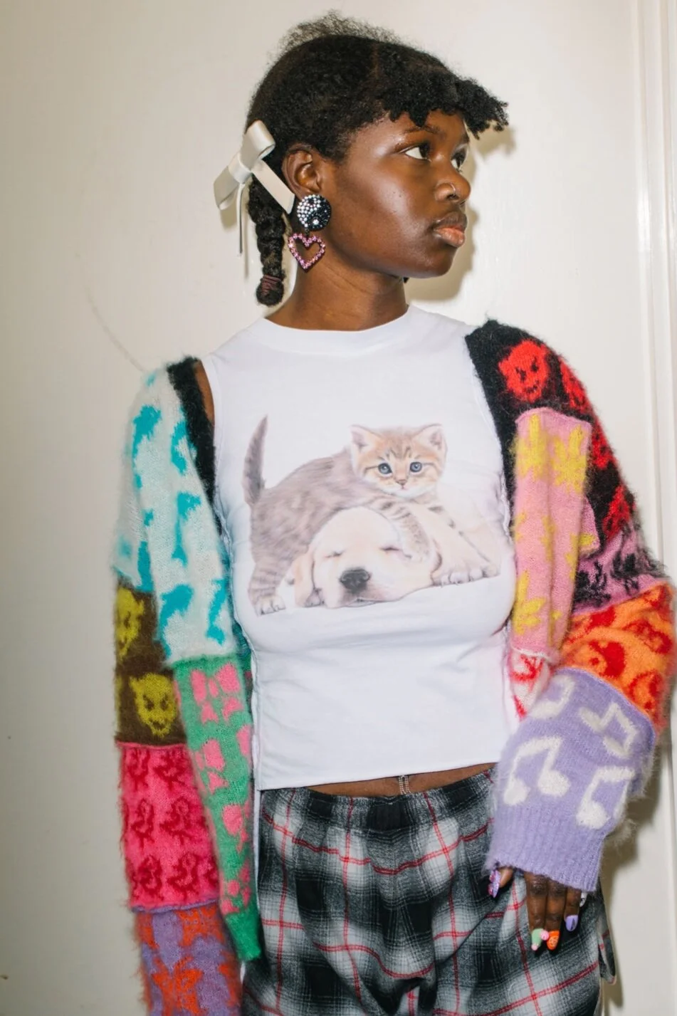 ASHLEY WILLIAMS Yin Yang Heart Earrings