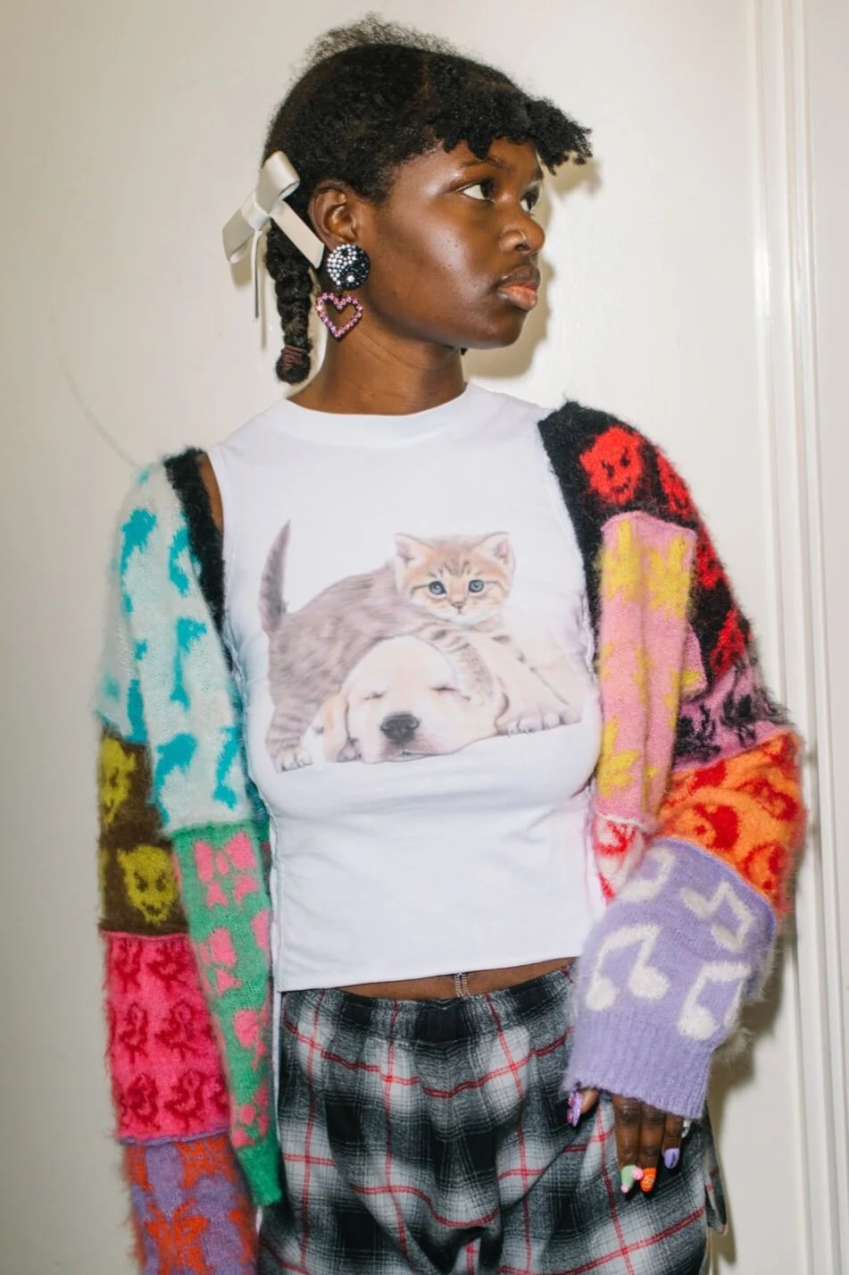 ASHLEY WILLIAMS Yin Yang Heart Earrings