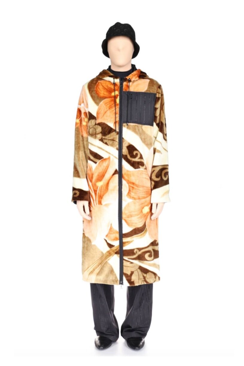 MARINE SERRE Regenerated Blanket Coat