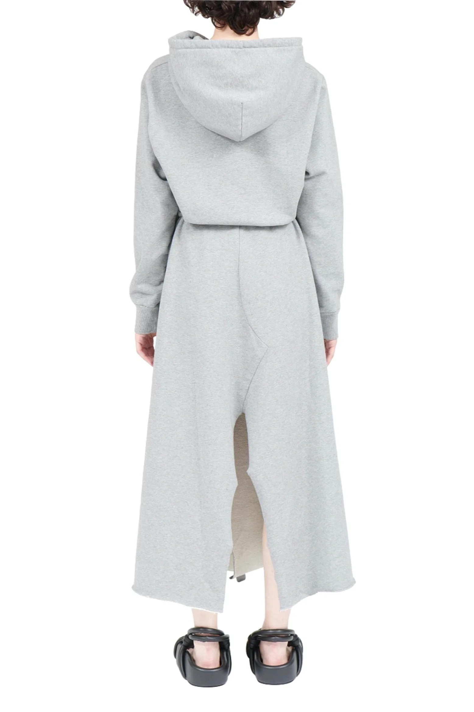 MM6 MAISON MARGIELA Grey Hooded Sweat Dress