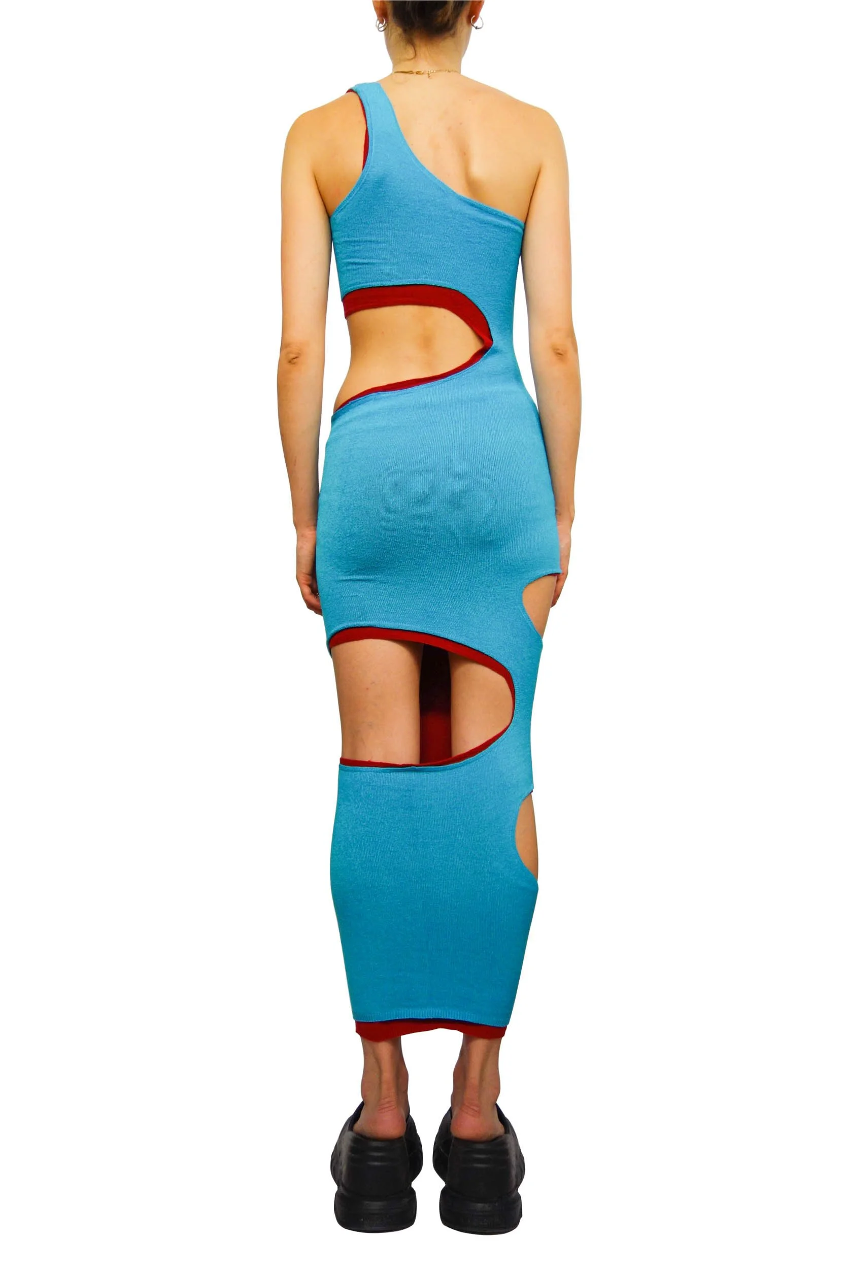 ISA BOULDER Double Lava Long Dress