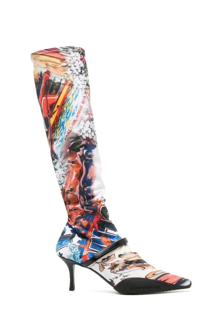 MARINE SERRE Rubber-Outsole Second Skin Boots