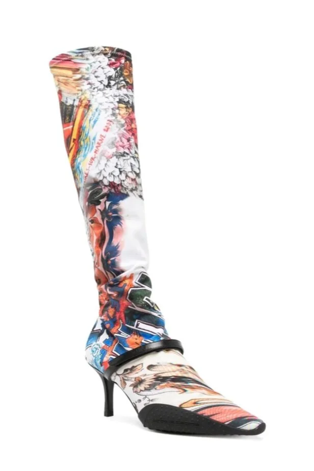 MARINE SERRE Rubber-Outsole Second Skin Boots