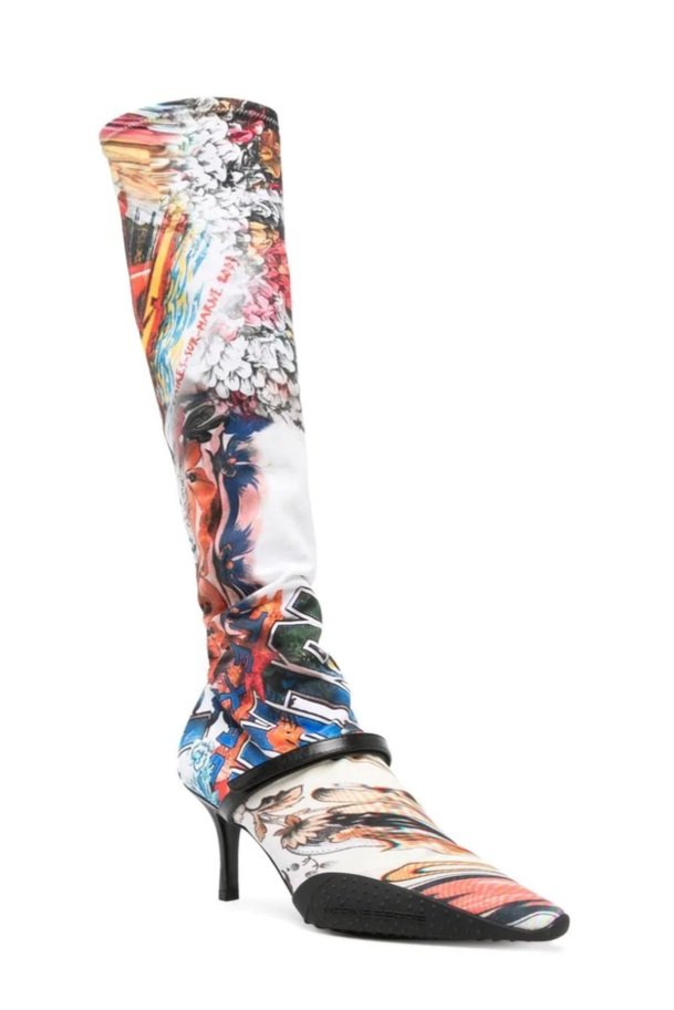 MARINE SERRE Rubber-Outsole Second Skin Boots