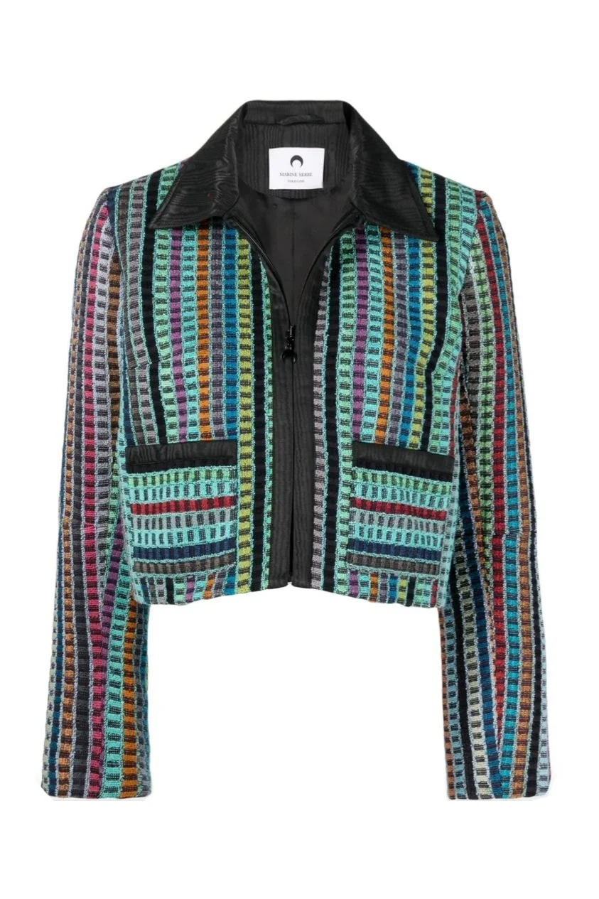 MARINE SERRE Terry Kitchen Towels Boxy Jacket