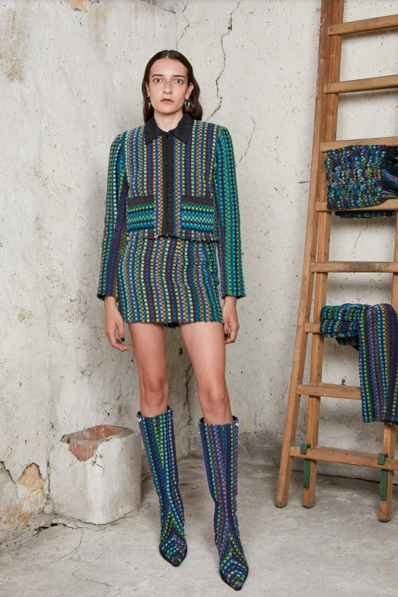 MARINE SERRE Terry Kitchen Towels Boxy Jacket