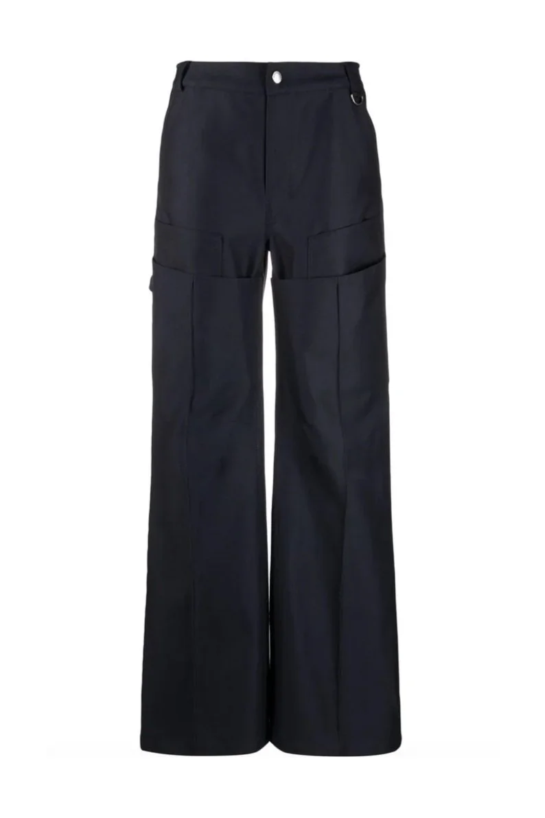 MARINE SERRE Wide Leg Survival Tailored Pants