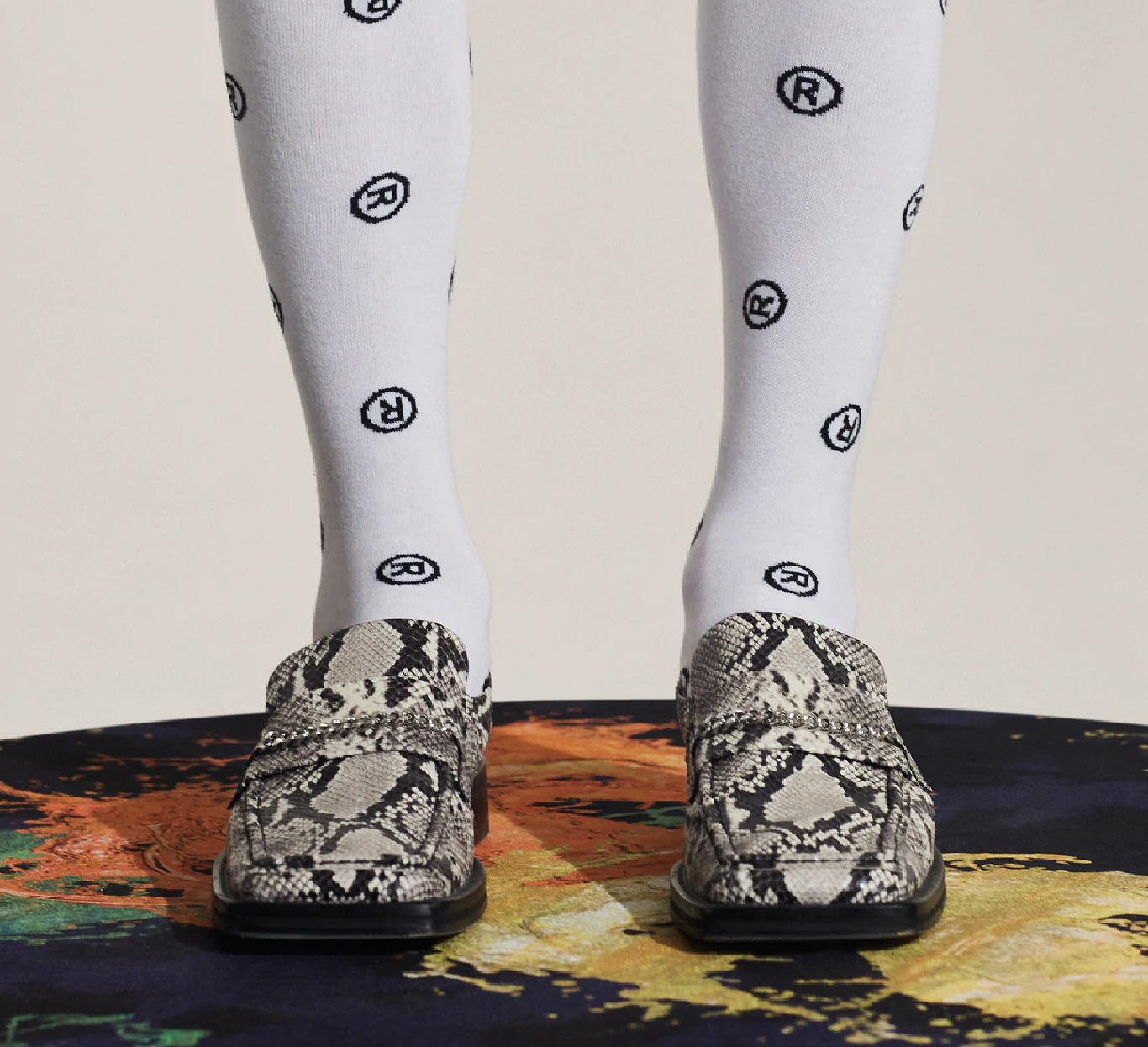 MARTINE ROSE Logo Sock
