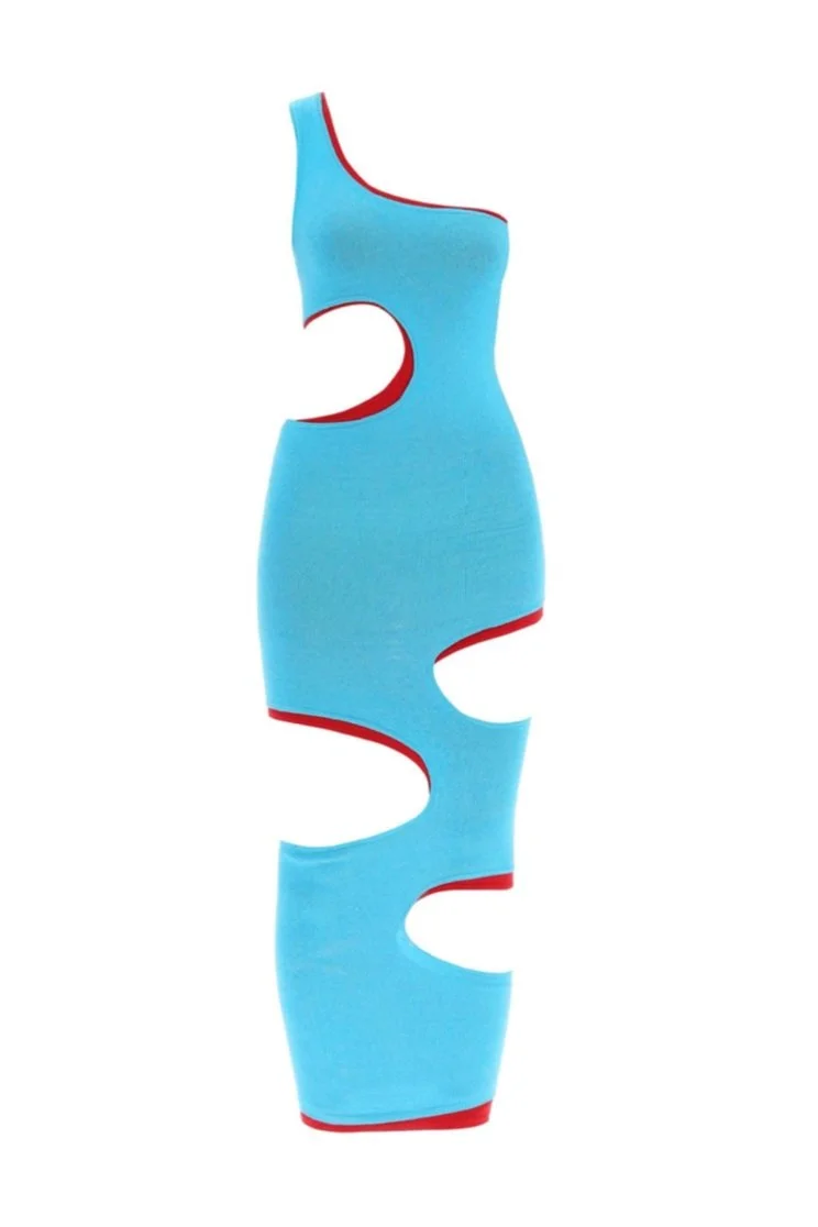 ISA BOULDER Double Lava Long Dress