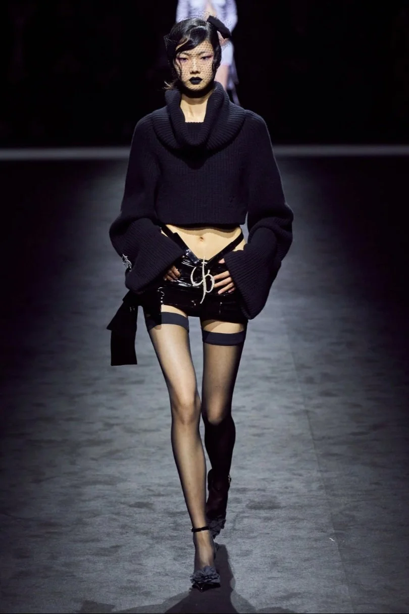 BLUMARINE Black Turtleneck Knit Sweater