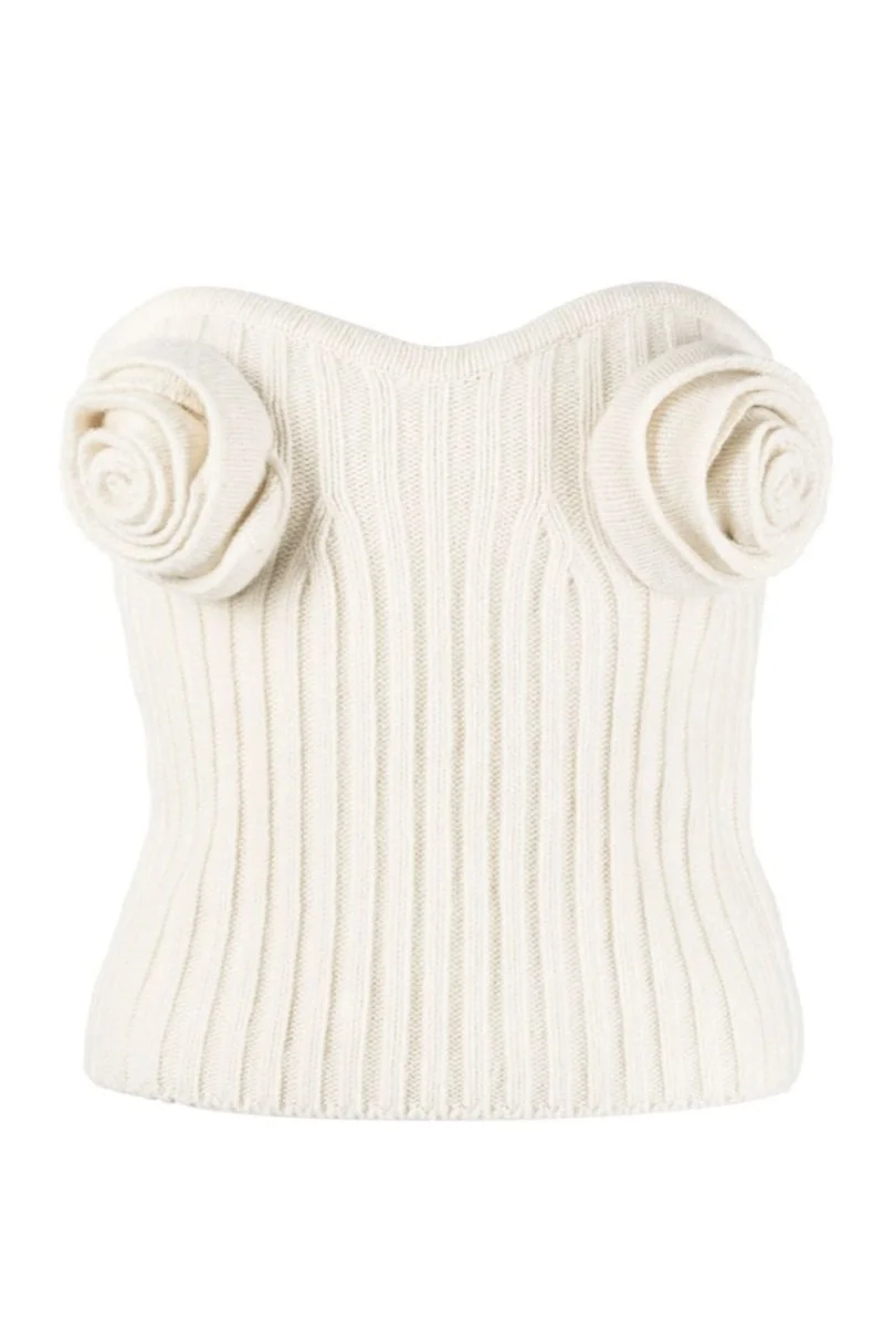 BLUMARINE 3D Rose Top