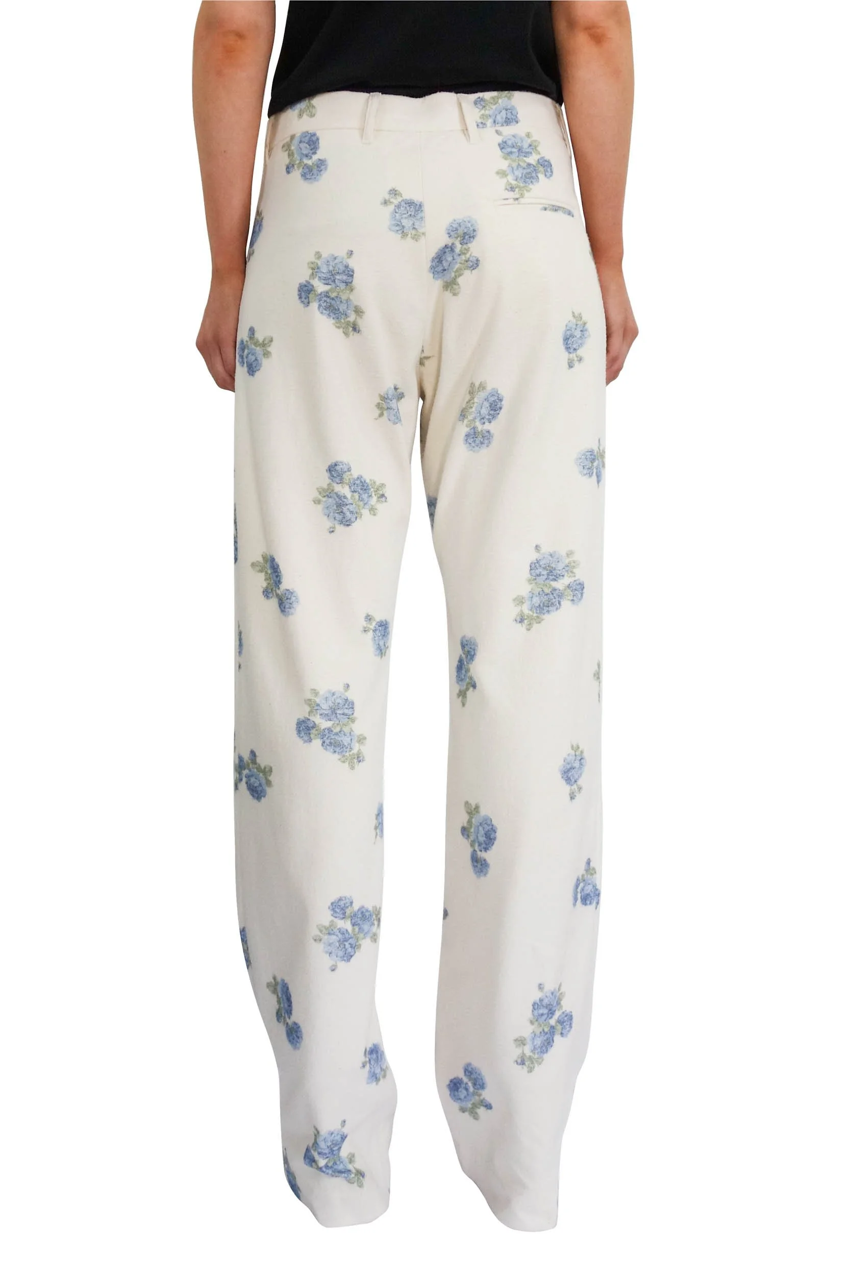 MARTINE ROSE Blue Floral Pants