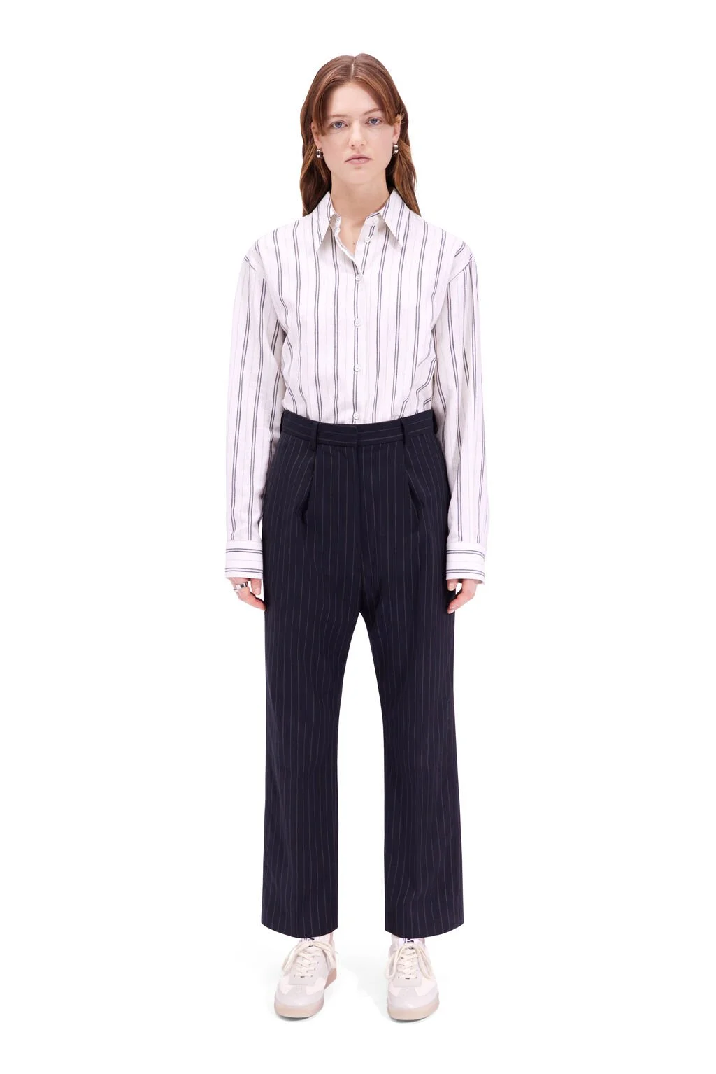 MM6 MAISON MARGIELA Black Pinstriped Pants