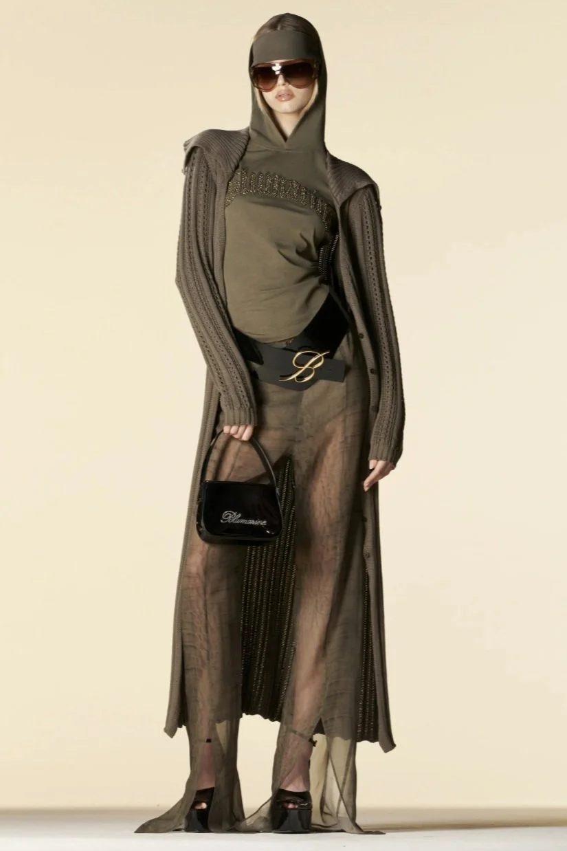 BLUMARINE Hooded T-Shirt