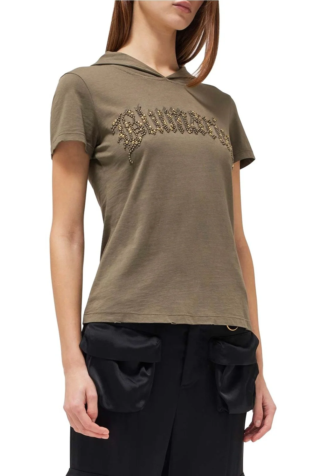 BLUMARINE Hooded T-Shirt