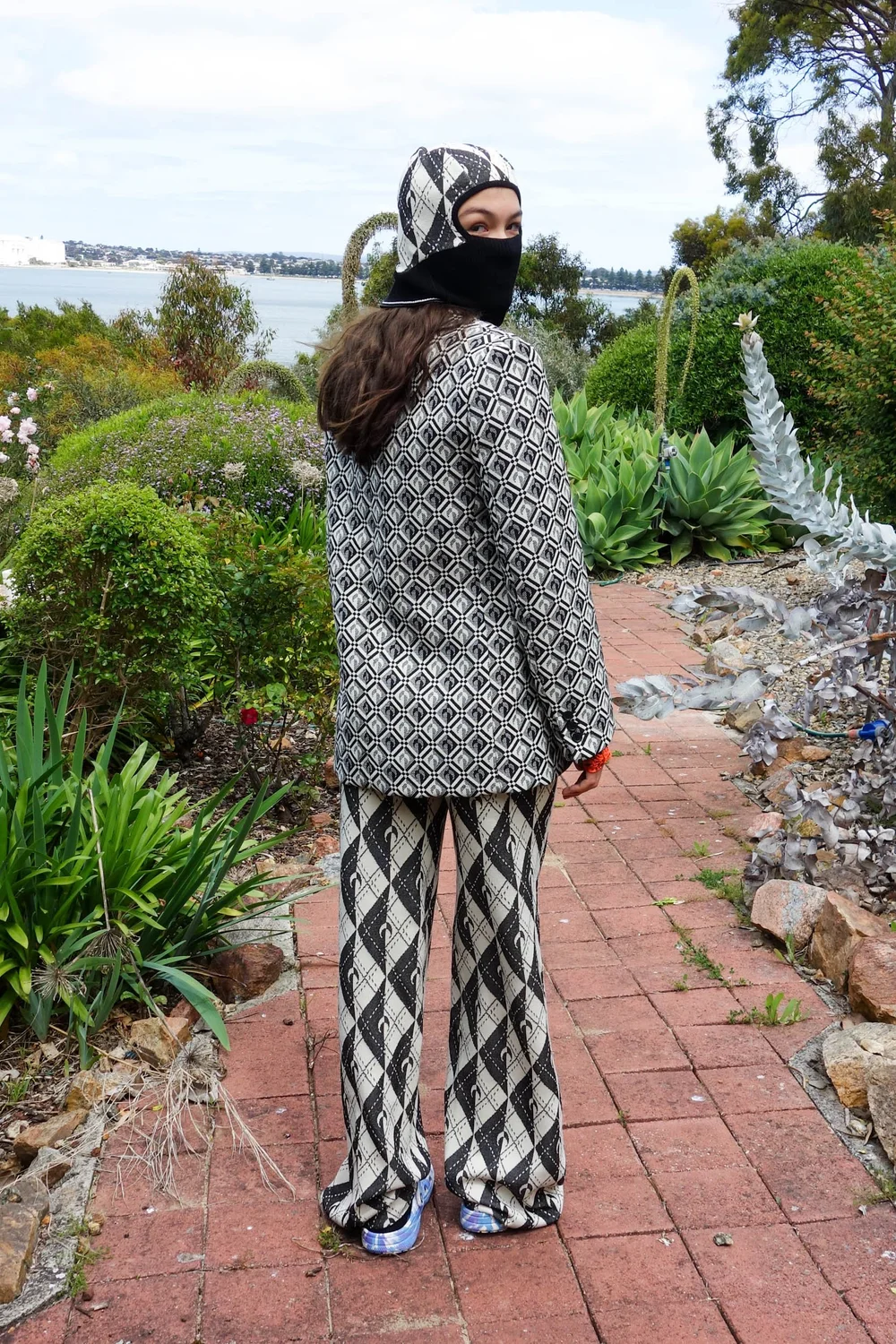 Marine Serre Royal Moon Carreaux Knit Pants — SLOW WAVES