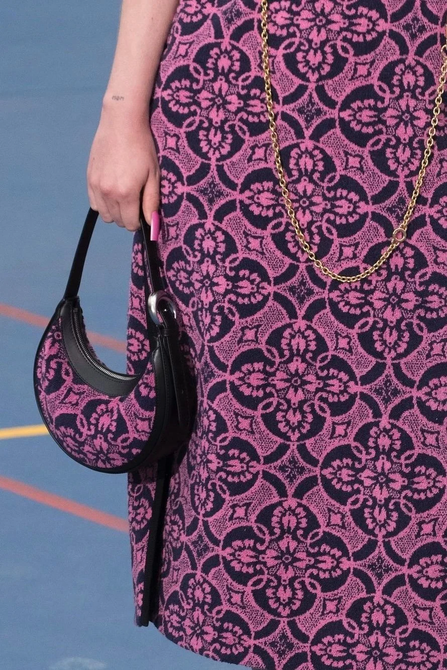 MARINE SERRE Oriental Towel Mini Eclips Bag