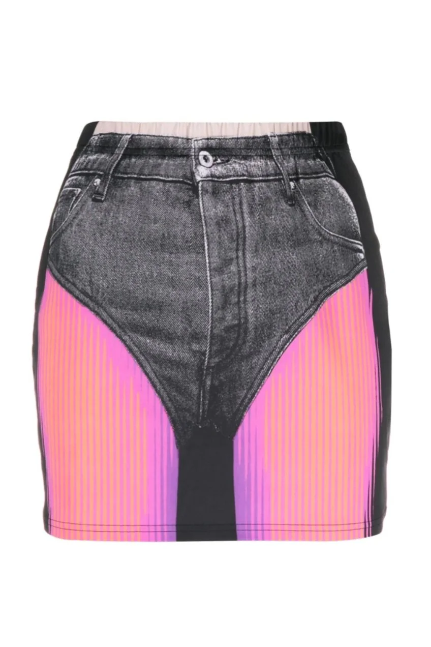 Y/PROJECT Trompe L'oeil Janty Mini Skirt
