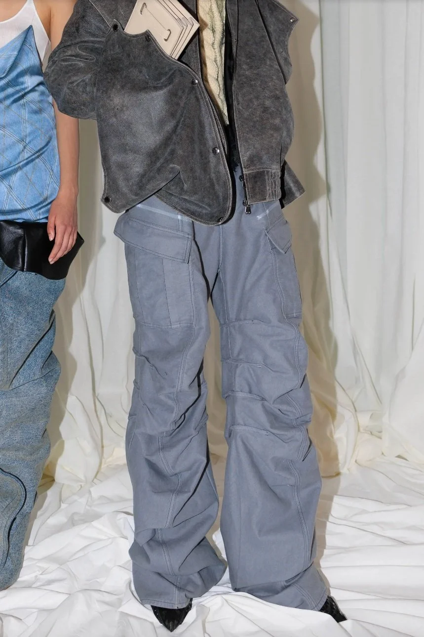 Y/PROJECT Grey Cargo Pants