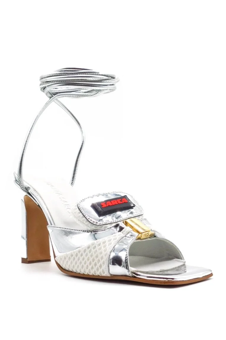 ANCUTA SARCA Silver Lithium Sandals
