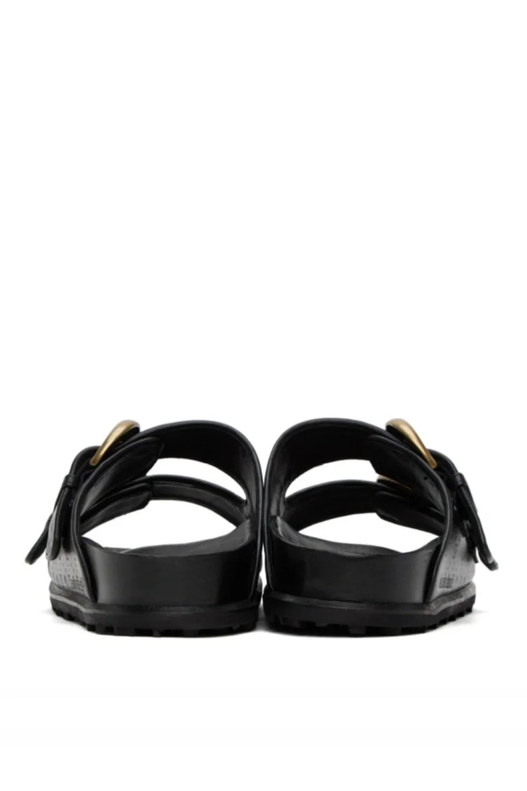 MARINE SERRE Leather Sandal
