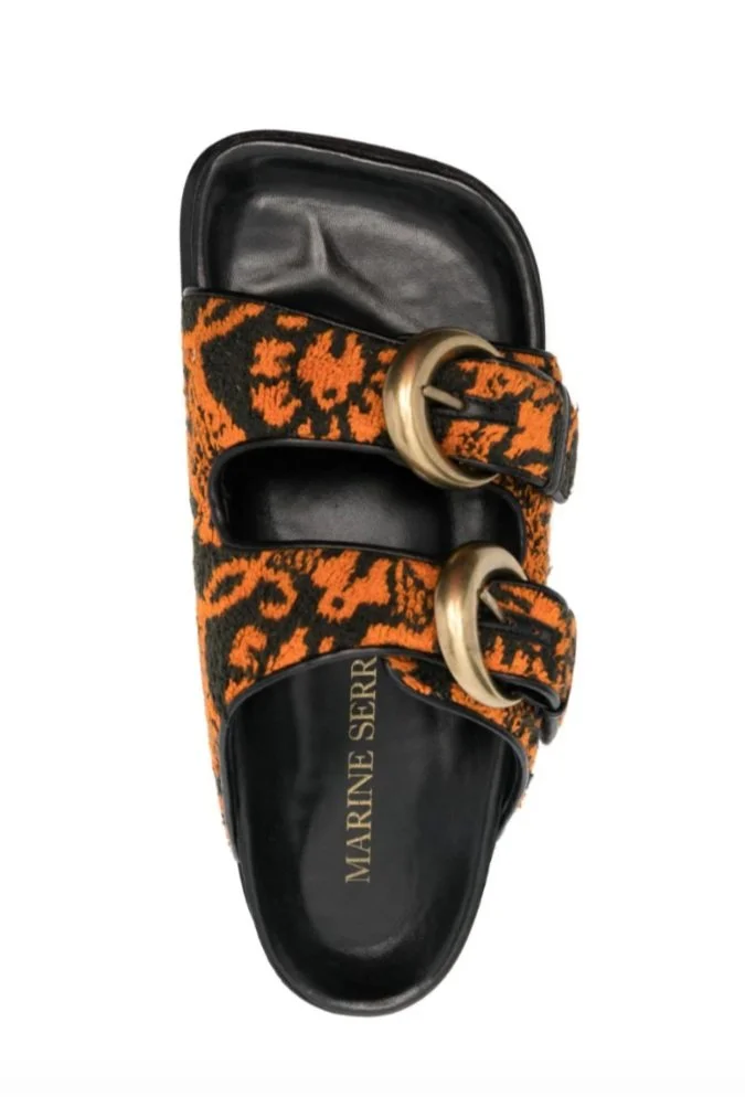 MARINE SERRE Oriental Towel Sandal
