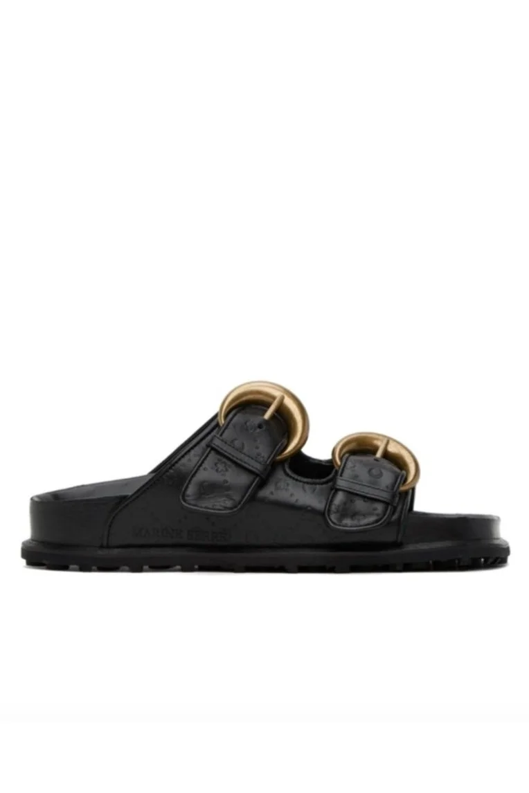 MARINE SERRE Leather Sandals