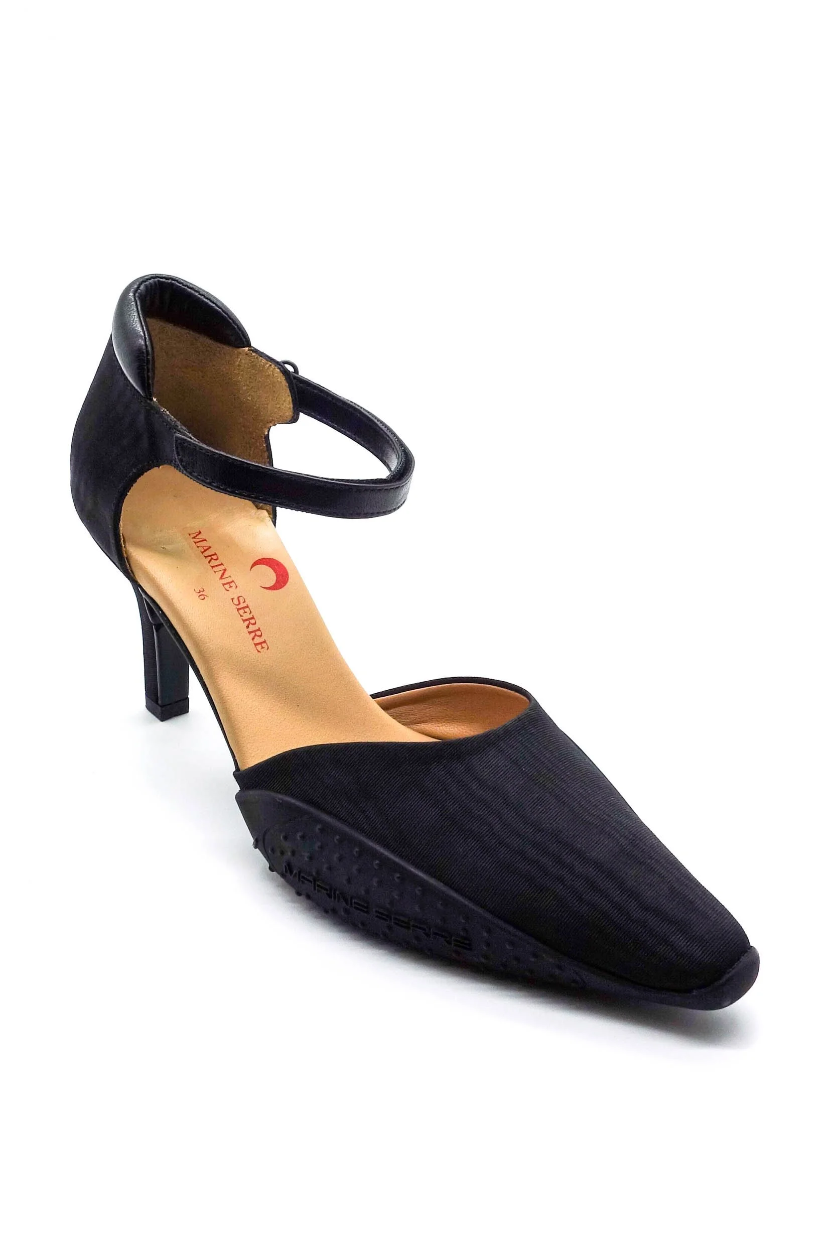 MARINE SERRE Black Moiré Pump