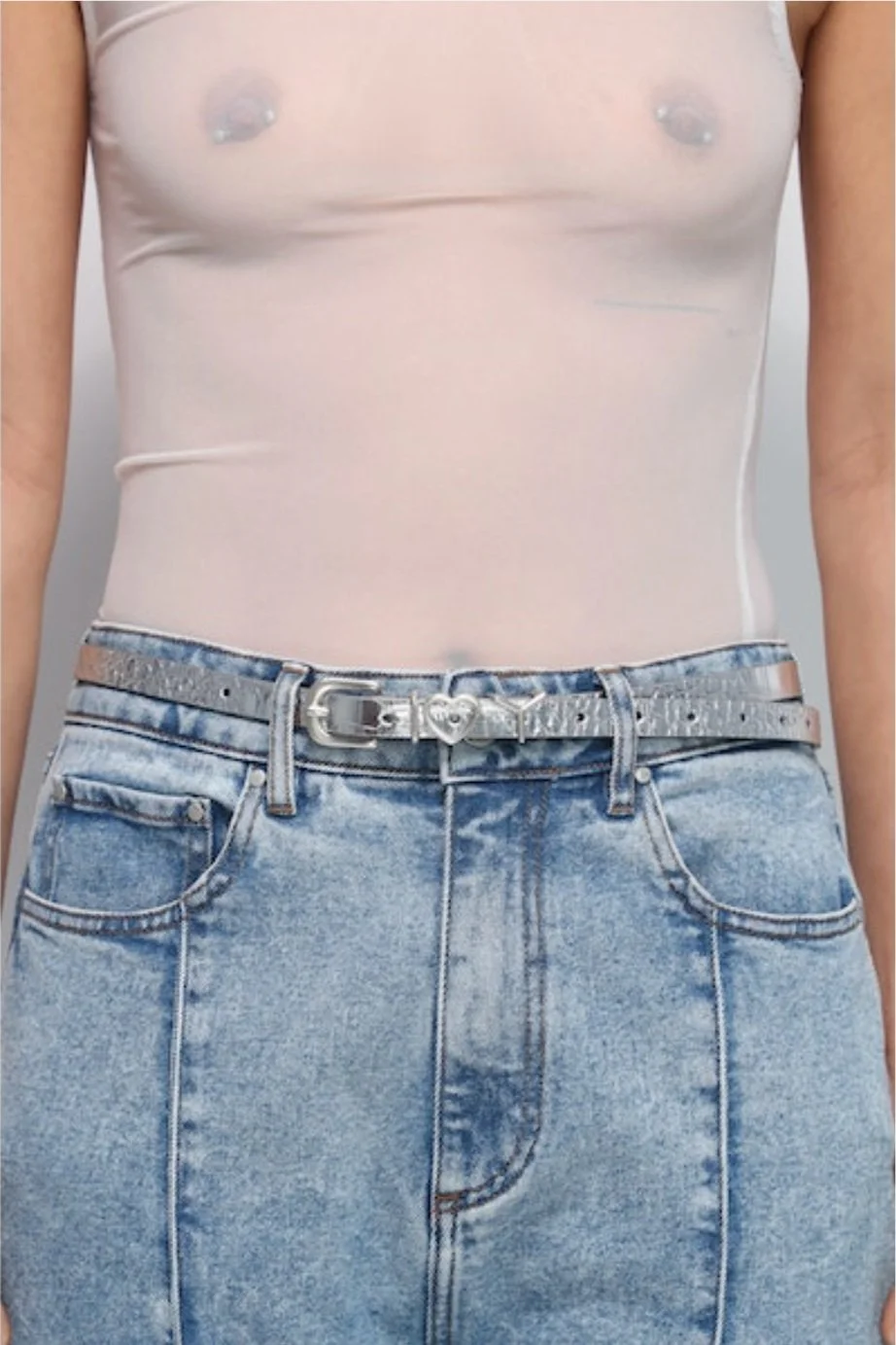 Y/PROJECT Skinny Y Heart Belt