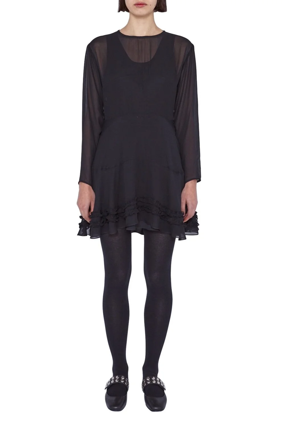 molly goddard black dress Molly Goddard Rory Black Dress  ReBoundStore