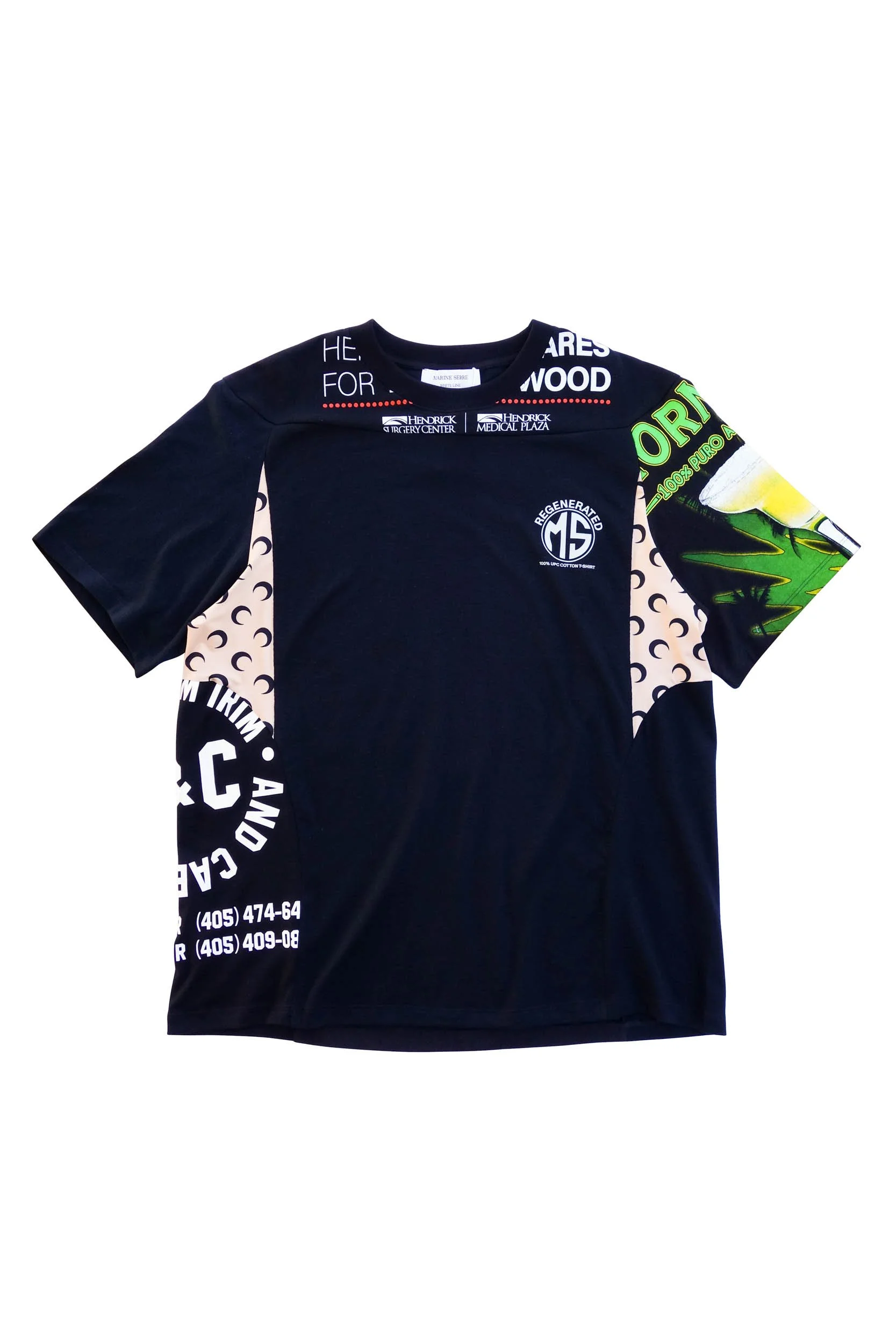 MARINE SERRE Regenerated Graphic Patchwork T-Shirt