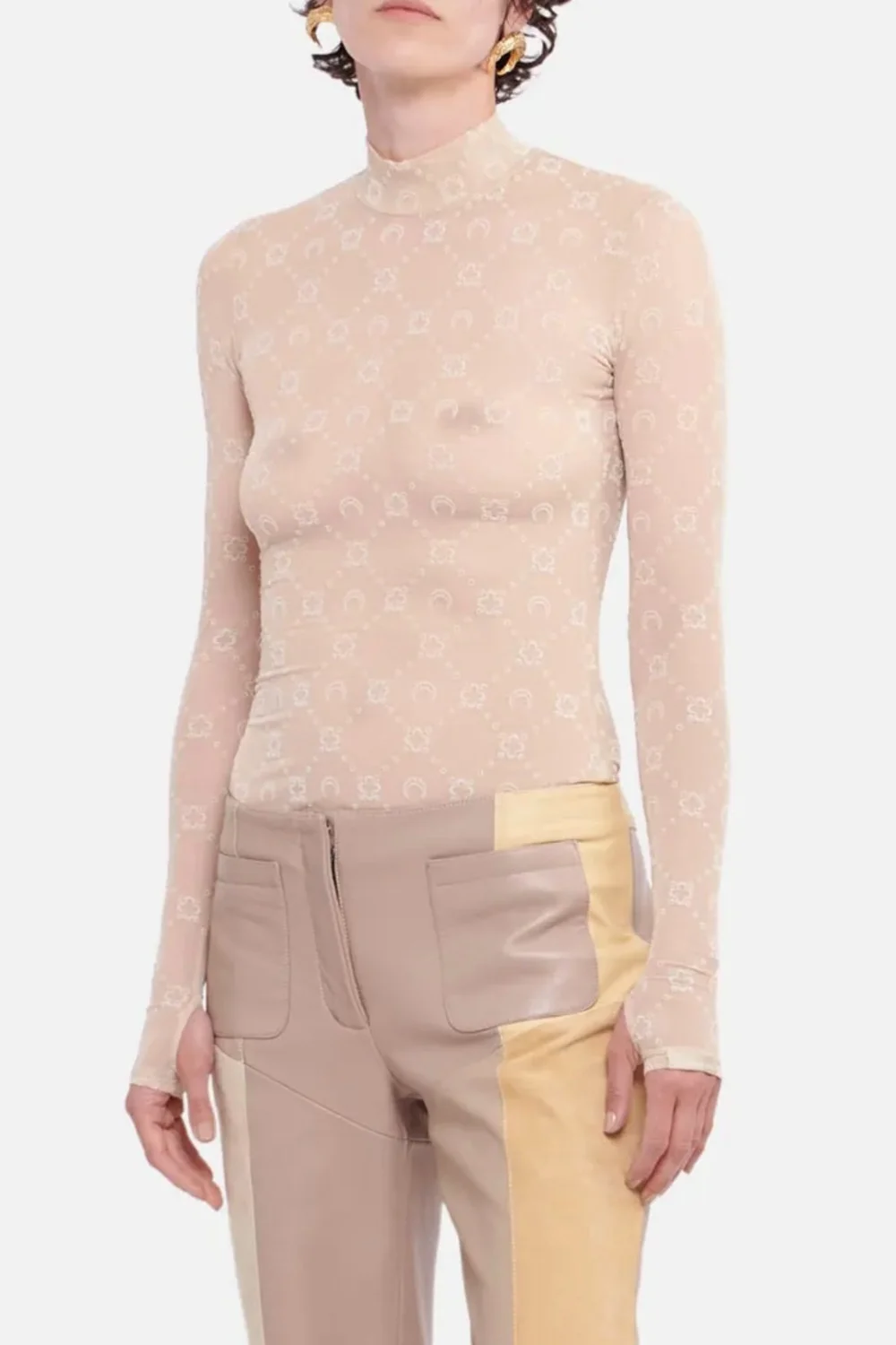 Marine Serre Monogram Mesh Second Skin Top — SLOW WAVES
