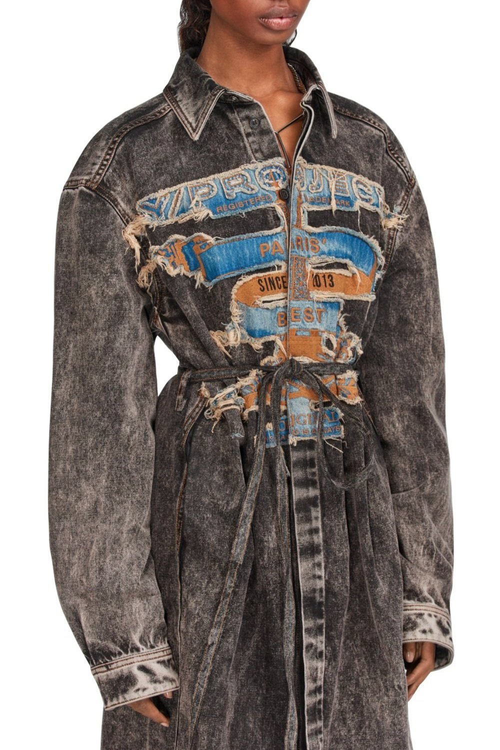 y project denim dress Evergreen Paris' Best Denim Shirt Dress In Blue