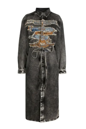 Y/Project Paris' Best Patch Denim Shirt Dress  SLOW WAVES