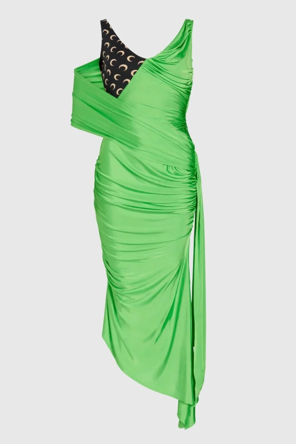 Marine Serre Jersey Shelter Draped Dress  SLOW WAVES