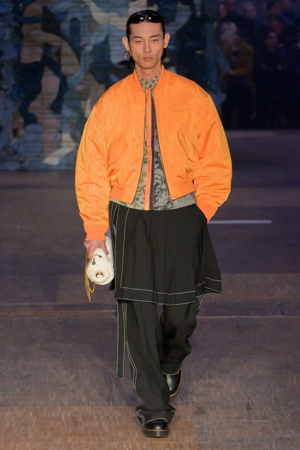 MARINE SERRE Reversible Moire Bomber Jacket