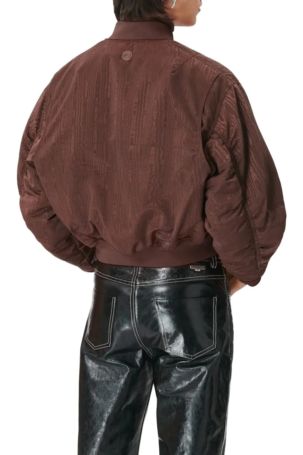 MARINE SERRE Reversible Moire Bomber Jacket