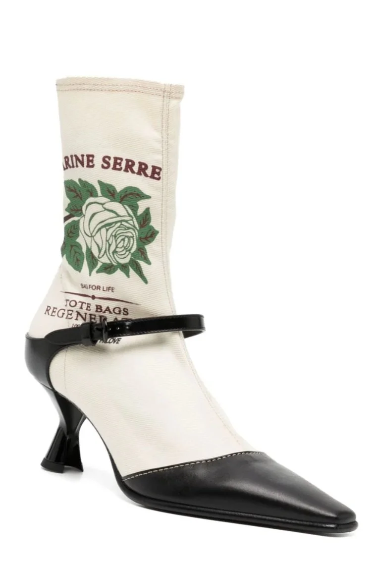 MARINE SERRE Tote Bag Ankle Boots
