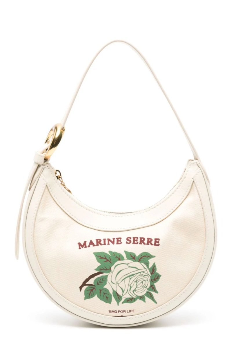 MARINE SERRE Regenerated Tote Eclips Mini Bag