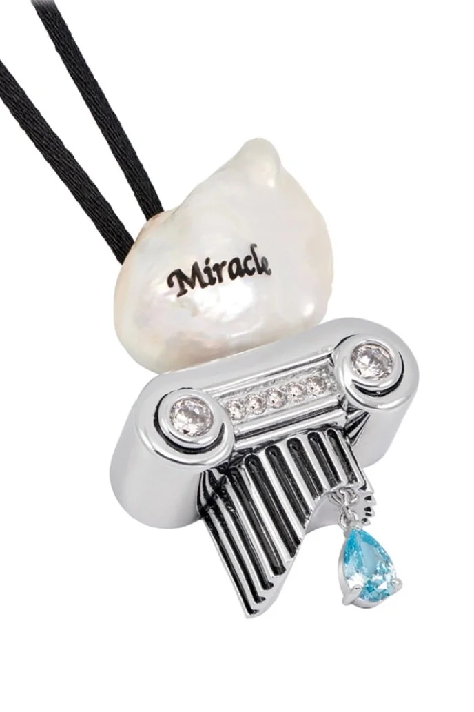 JIWINAIA Miracle Pearl Cord Necklace