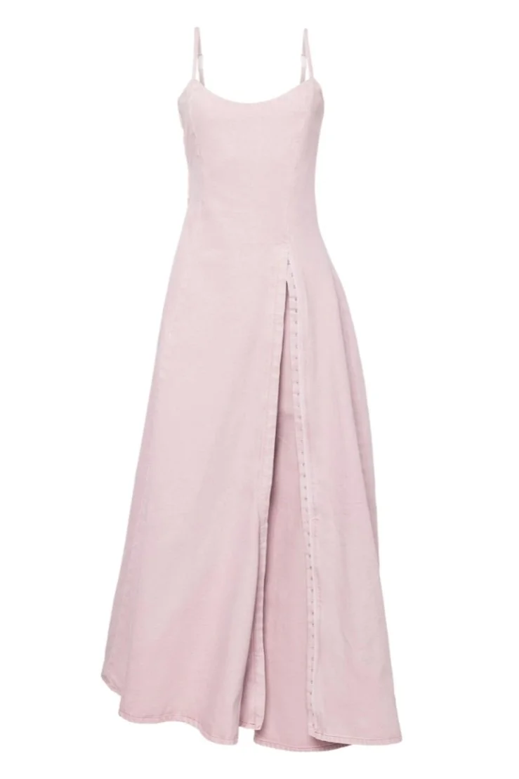 Y/PROJECT Hook and Eye Leg Out Denim Dress