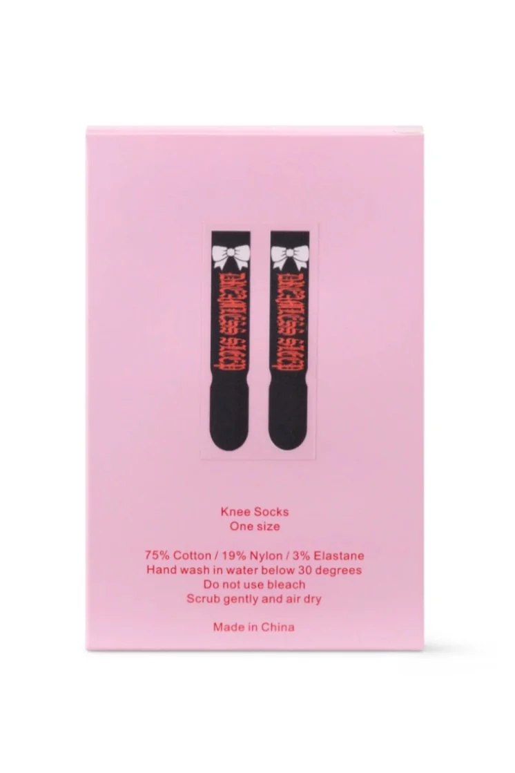 ASHLEY WILLIAMS Dreamless Bow Knee Socks