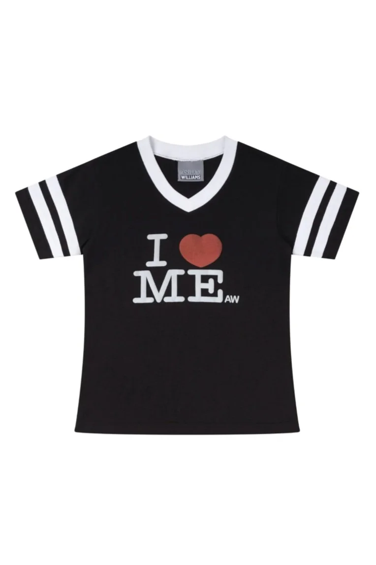 ASHLEY WILLIAMS I Heart Me Varsity Baby Top
